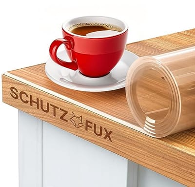 Transparante Tafelfolie - 2 mm Tafelbescherming met Schuine Rand - AFwasbaar - Op Maat Beschikbaar