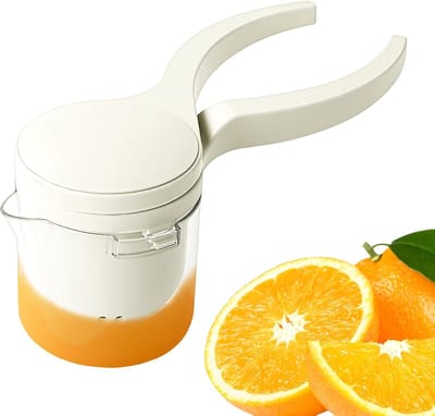 Keuken Citroenpers - Handige Fruitpers - Snel Sap Extraheren - Hoge Sapopbrengst - 28 x 11 x 28 cm - Wit