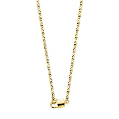 zilver verguld (geel) collier slot 3,0 mm 45 cm 3 micron 2103420