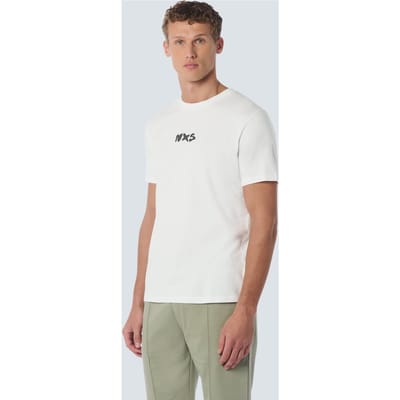 No Excess T-shirt Crewneck Print White Größe: XXL | Bedruckte T-Shirts Outlet | Herren | Weiß