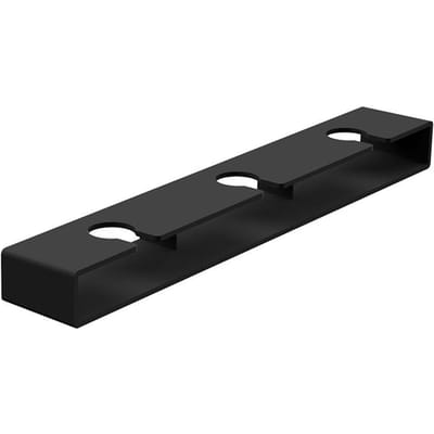 Wijnglashouder Hangende wijnglashouder onder plank Plastic wijnglasrek Glaswerk droogopslaghanger voor keukenbar zwart