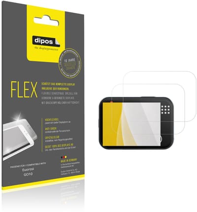 dipos – 2x Beschermfolie geschikt voor Euorosi GO10 | 3D Full Cover Screenprotector | 100% Passend