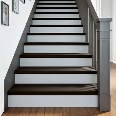 vidaXL - Traptreden - 2 - st - 90x30x2 - cm - massief - eikenhout - bruin-zwart