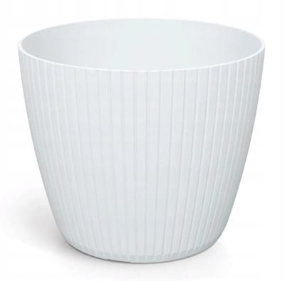 Prosperplast Lamia - Bloempot - Wit - 13,8x11,5 cm - Kunststoff