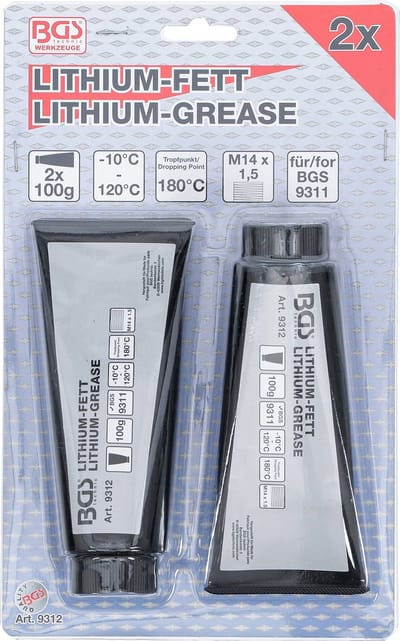 Vet (2 tubes) voor vetspuit mini (BGS  9311), BGS 9312