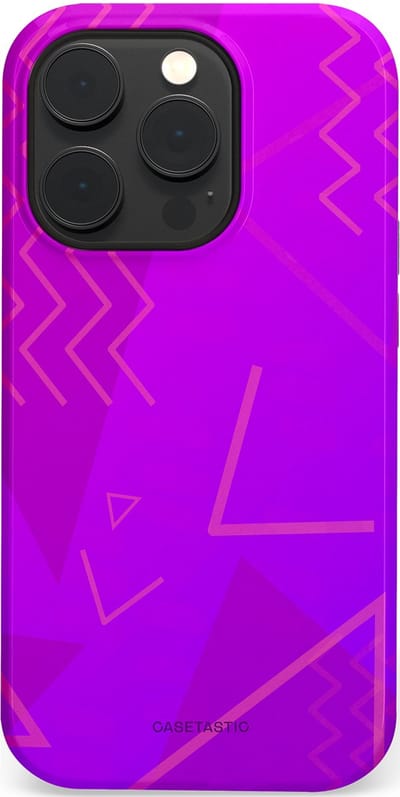 Casetastic Hoesje Geschikt voor Apple iPhone 14 Pro Magsafe - Stijlvolle Beschermende Duo-layer Case - Discowave