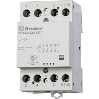 22.44.0.024.4717 Installatiezekeringautomaat 3x NO, 1x NC 24 V Met varisator Geschikt voor merk (relais): Finder Piece 1 stuk(s)