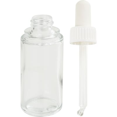 Glazen fles met pipet
