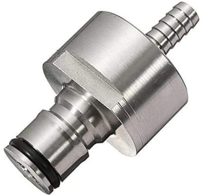 Dailygoods- Carbonation Cap RVS - 5/16" Barb - Flesopener - Tegendruk Fles - Vullen naar Fruit Sap - Perfect voor Homebrew - Flesdop