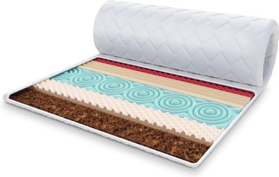 FDM® FRUTI MET KOKOS Topmatras 80x200 cm - Hoogte 5 cm H3 - Koudschuim Topmatrassen Topper Topdekmatras - HR H30 en Kokos - - Antiallergisch