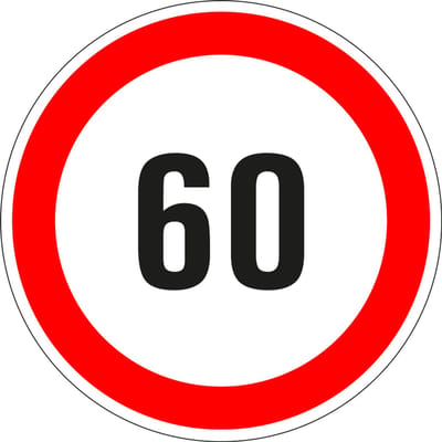 60 bord - kunststof 100 mm