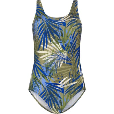 Ten Cate badpak soft cup prothesis botanical leaves green voor Dames | Maat 44