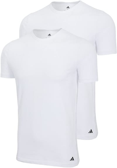 adidas Sportswear 2PK Crew Neck Shirt - Active Flex Cotton - Onderbroek Mannen - 2x wit