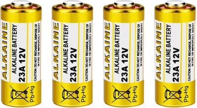 4 Pack! 12V 23A Batterijen Alkaline Alkaline Batterijen 12v 23a a23 bLRV08 L1028 RVO8 23AE MS21 MN21 E23A K23A V23GA GP23A 8LR932 8LR23 VR22 8F10R EL12