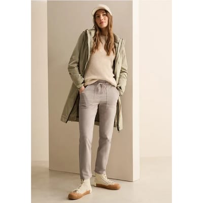 Broek met gewassen look