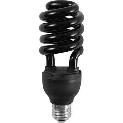A C110V 20W piège à insectes attrape ampoules en forme de spirale E27 support de douille longueur d'onde 365NM noir
