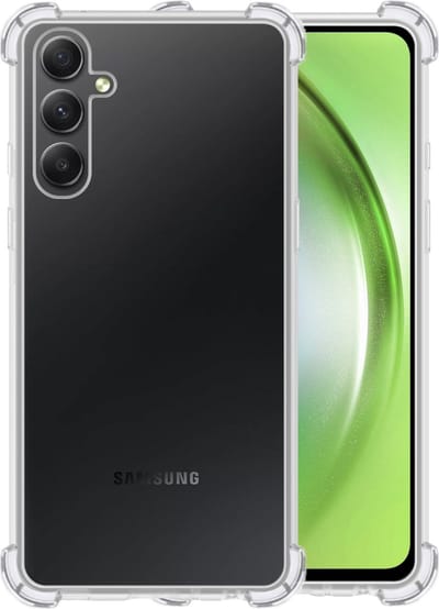 Hoesje - Geschikt voor Samsung Galaxy A54 - Sterk & Shockproof - Siliconen Case - Back Cover - Telefoon Hoes Shock Proof - Telefoonhoesjes - Transparant