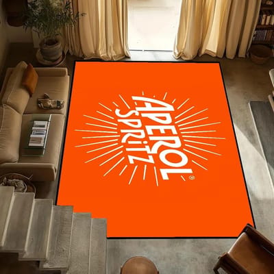 Merk klein Mode tapijt Antislip A-Aperol Keuken Slaapkamer Handgemaakt S-Spritz Getuft tapijt Woonkamer Entree Decoratie 50x80cm red