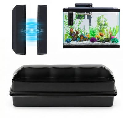 Dailygoods- Aquarium Ruitenreiniger Magnetisch - Algenmagneet - Aquariumaccessoires - Geschikt voor Glas ≤ 6 mm - Compact - Draagbaar - Aquariumreiniger