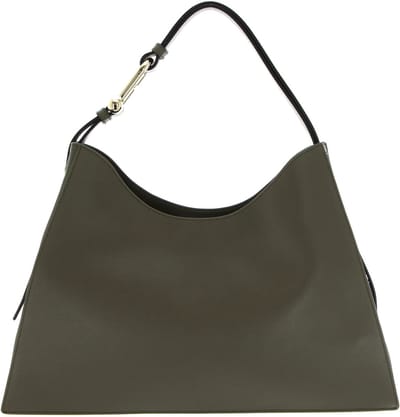 FURLA Leren Schoudertas Nuvola Hobo Sage Kaki