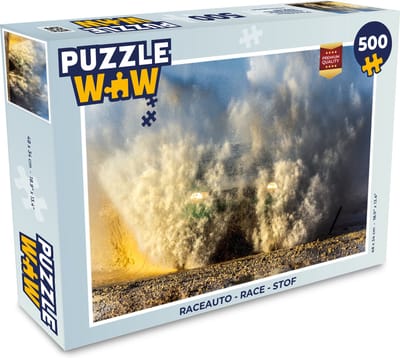 Puzzel Raceauto - Race - Stof - Legpuzzel - Puzzel 500 stukjes