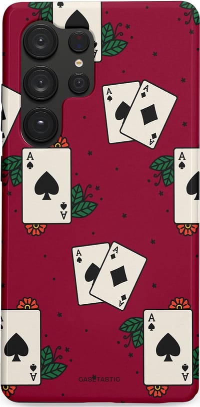 Casetastic Hoesje Geschikt voor Samsung S25 Ultra - Stijlvolle Beschermende Duo-layer Case - Casino Aas