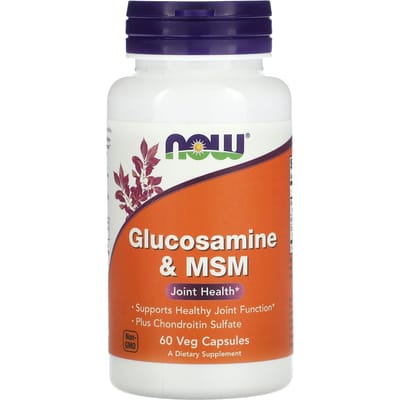NOW Foods, Glucosamine & MSM, 60 Gélules Végétales