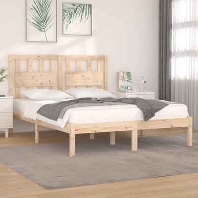 vidaXL - Bedframe - massief - grenenhout - 120x190 - cm