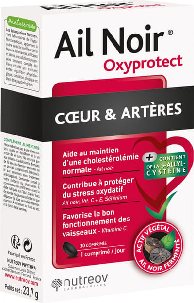 Nutreov Zwarte Knoflook Oxyprotect Hart en Slagaders 30 Tabletten