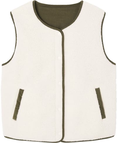 Vertbaudet Omkeerbaar vest zonder mouwen voor dames, familie capsule