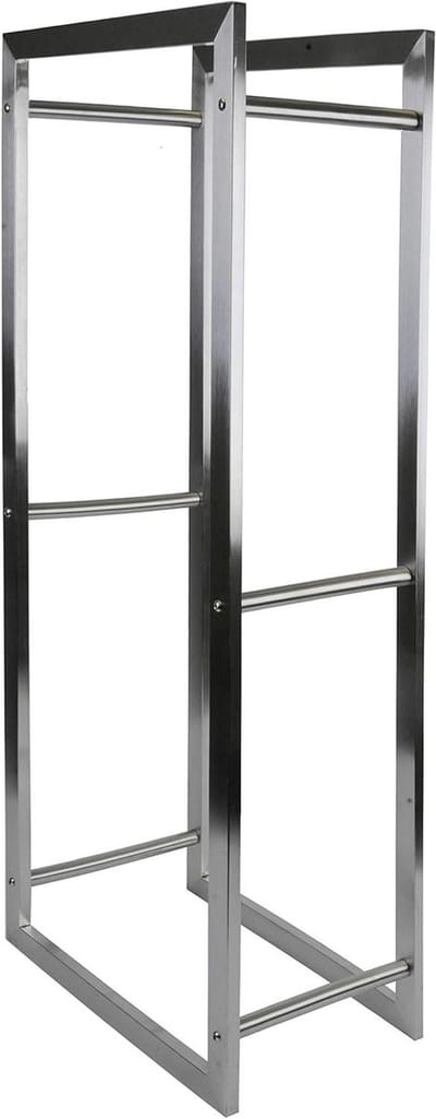Houten rek - Houten plank - Opslag brandhout - Stabiel design - 40 cm hoog - Geel