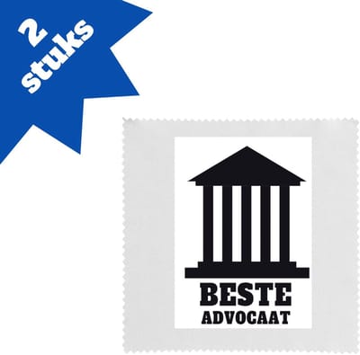Akyol - beste advocaat brillendoekjes - Beste advocaat - collega - cadeau - 17,8 bij 17,8 cm - 2 stuks