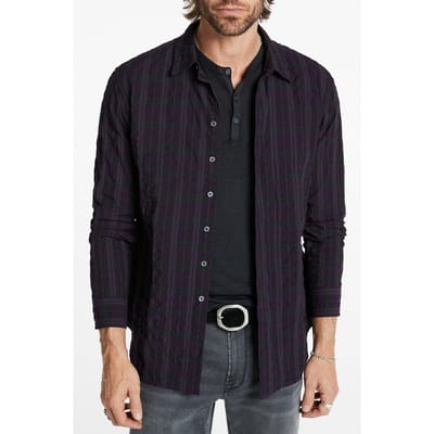 John Varvatos Nye Shirt Classic Fit Shi Regal Purple Size: XS | Casual Shirts Outlet | Heren | Paars