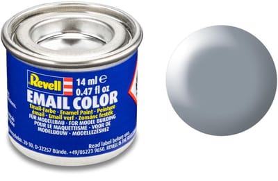 Revell Hobbyverf Enamel verf - #374 Grey - Satin - RAL7001 - Enamel - Verf potje - 14 ml