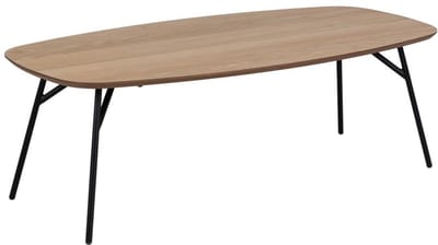 Giga Living Salontafel Torrice - Ovaal - 120cm - Naturel Eiken