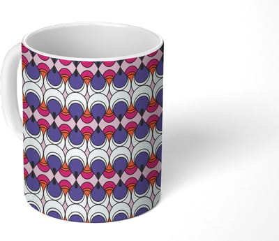 Mok - Koffiemok - Retro - Druppel - Design - Mokken - 350 ML - Beker - Koffiemokken - Theemok