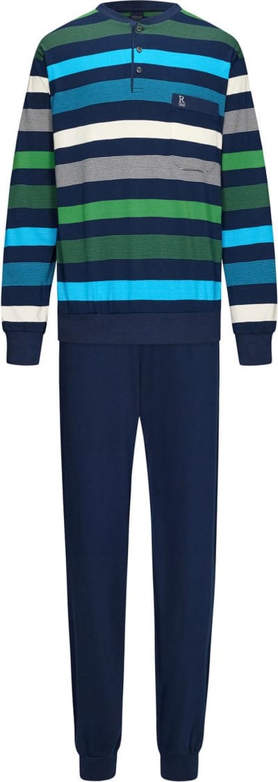 Katoenen herenpyjama Robson Arthur - Blauw - Maat - 50