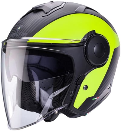 Caberg Soho Milano Mat Zwart Neon Jethelm - Helm