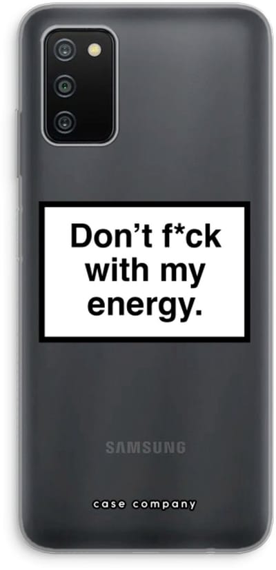 Hoesje geschikt voor Samsung Galaxy A03S hoesje - My energy - Soft Cover Telefoonhoesje - Bescherming aan alle Kanten en Schermrand