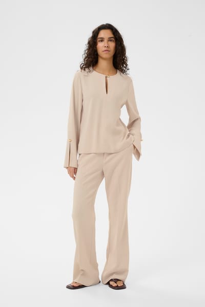 INWEAR Celiahiw Blouse Dames - Jurken - Ecru - Maat 38