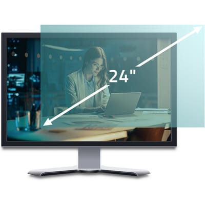 Qoltec blauwlichtfilter 24 " |   16:9 |   Zichtbescherming |   Anti-reflectie |   Mat |   voor monitor