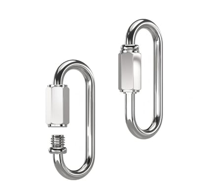 Schroefkarabijnhaak M3.5 voor hangmat, sleutelhanger en outdoor gebruik, sterk en veilig