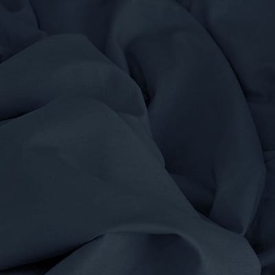 Kayori Kai Hoeslaken Katoen - 80-90x200cm - Matrasdikte 35cm - Rondom Elastiek - Navy