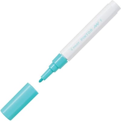 Pilot Pintor Pastel Groene Verfstift - Fine marker met 1,0mm schrijfbreedte - Inkt op waterbasis - Dekt op elk oppervlak, zelfs de donkerste - Teken, kleur, versier, markeer, schrijf, kalligrafeer…