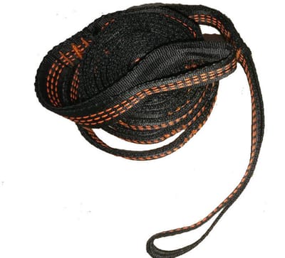 Hangmatriemen - 2 riemen, 300 cm elk - Hangmat ophangset - Boom ophangset - Boomschommelriemen - Inclusief 2 zwarte gespen en een opbergtas - Geschikt voor boomschommels en campinghangmatten