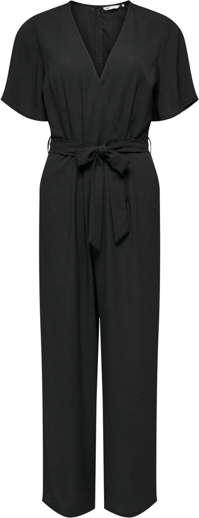 Only Broek Onlhannah Fr S/s Jumpsuit Cs Ptm 15320959 Black Dames Maat - XS