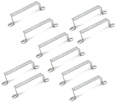 Beveiligingsbeugels voor hekwerk - 10 stuks, gegalvaniseerd staal, eenvoudig te installeren