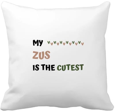 Akyol - my zus is the cutest Kussen hoes - Zus - schattige zus - verjaardagscadeau - verjaardag - cadeau - cadeautje voor zus - zus artikelen - kado - geschenk - gift - 40 bij 40 cm