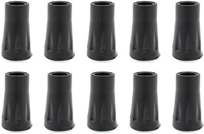 10x Rubber Doppen voor Wandelstokken en Trekkingstokken 12mm
