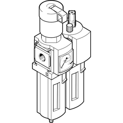 Festo Luchtverzorgingsunit G1/2'' 0.5-7bar 4800l/min 40µm - 8042673 - P2WFQ